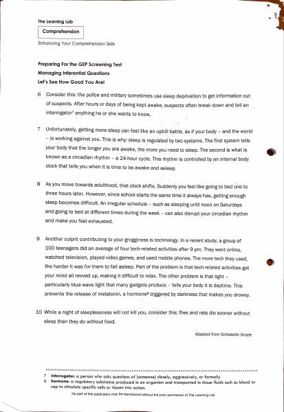English General Ability Materials: Paper 1, page 2, Vocabulary in context.