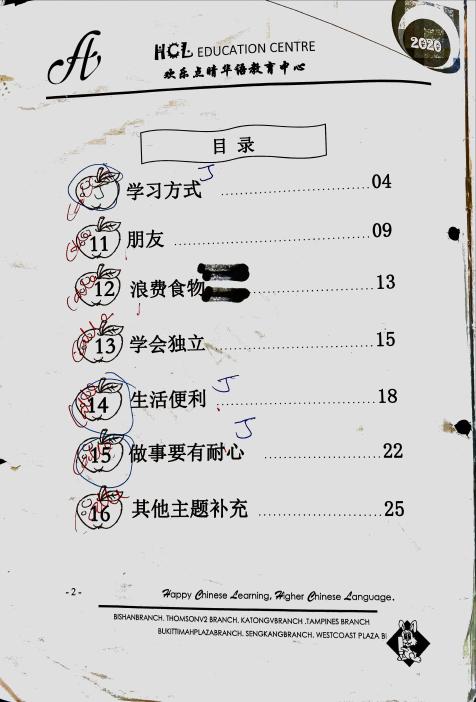 PSLE Chinese Full Preparation Materials: Composition, page 2, Sample essay frameworks.